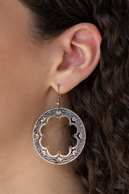 Whimsical Wheelhouse- Copper Earring