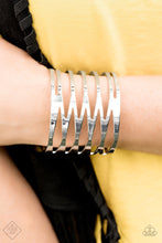 Load image into Gallery viewer, Keep Them On Edge - Silver Bracelet