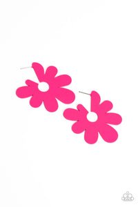 Flower Power Fantasy - Pink Earring 2923e