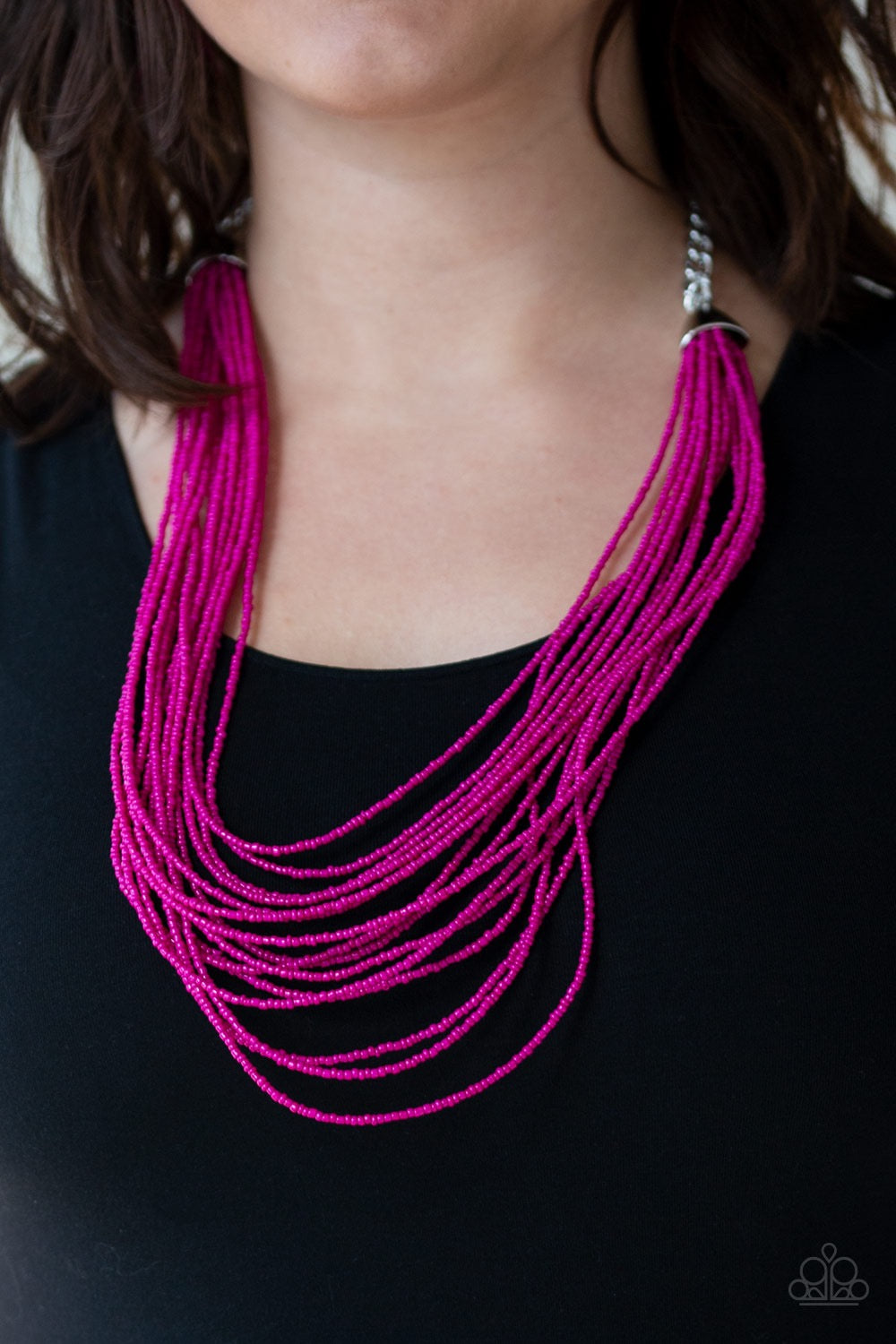 Peacefully Pacific - Pink Necklace 67n