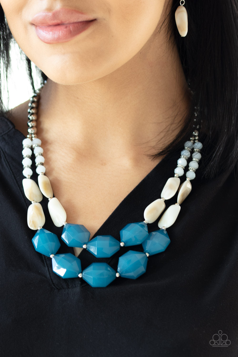 Seacoast Sunset - Blue Necklace 1222N