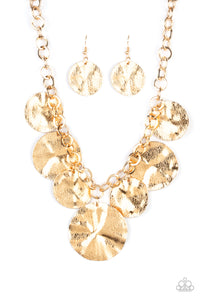 Barely Scratched The Surface - Gold Necklace 1294N