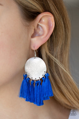 Tassel Tribute - Blue Earring 27E