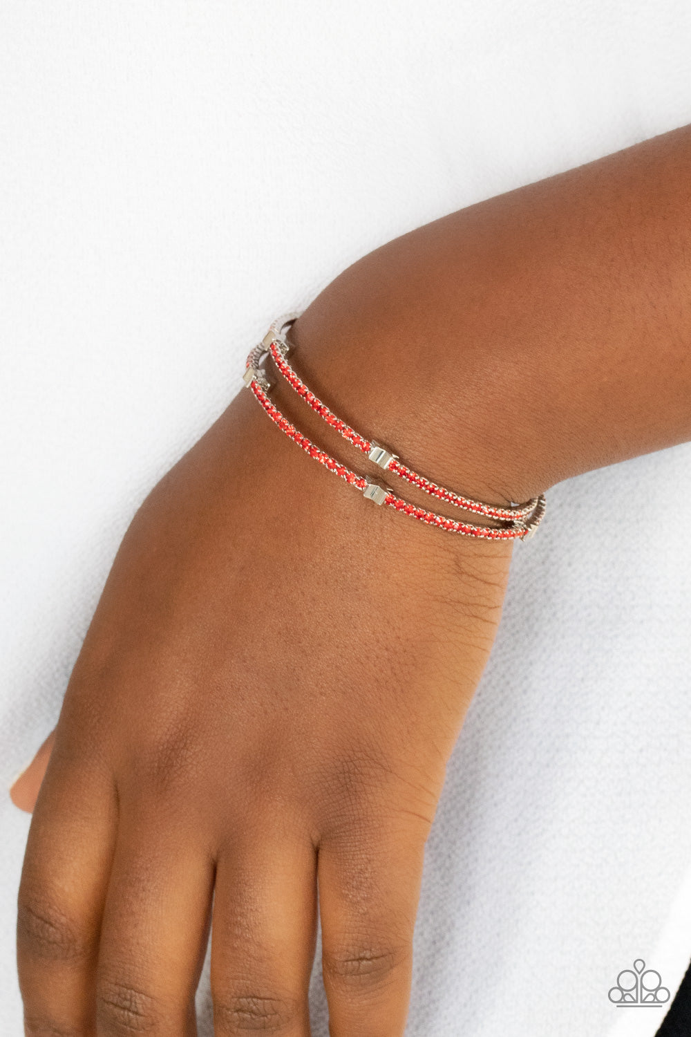 Let FREEDOM BLING - Red Bracelet 1765b