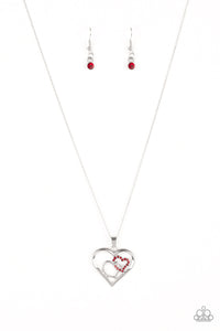 Cupid Charm - Red Necklace 1142N