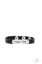 Load image into Gallery viewer, Love Life - Black Bracelet 1610b