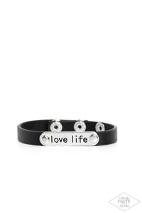 Love Life - Black Bracelet 1610b