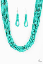 Load image into Gallery viewer, Summer Samba - Blue Seed Bead Necklace