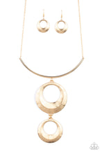 Load image into Gallery viewer, Egyptian Eclipse - Gold Necklace 1132N