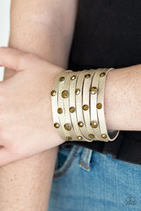 Go - Getter Glamorous Brass Bracelet
