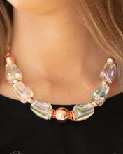 Load image into Gallery viewer, Iridescently Ice Queen - Copper  Necklace 1402n