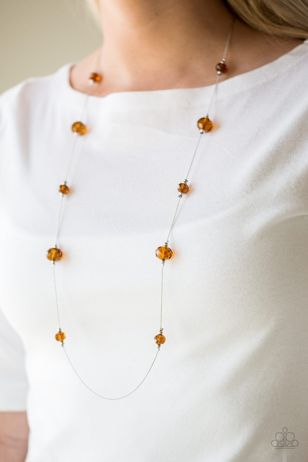 Champagne On The Rocks - Brown Necklace 1102N