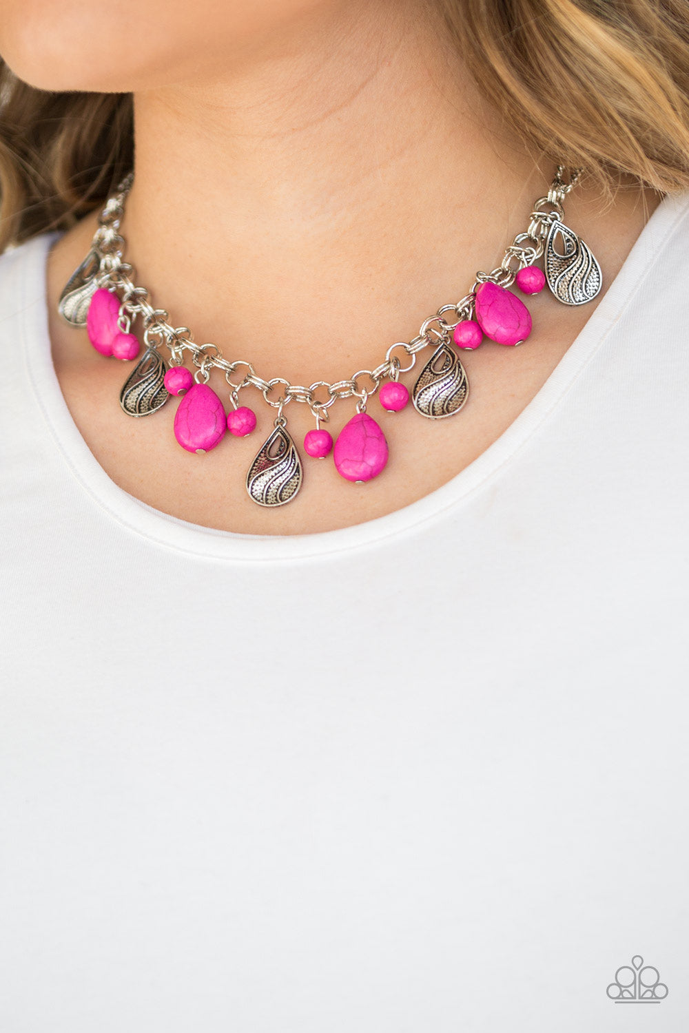 Terra Tranquility - Pink Necklace 2583N