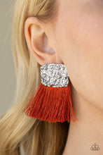 Load image into Gallery viewer, Plume Bloom - Orange Earring 45E