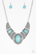 Load image into Gallery viewer, Leave Your LANDMARK - Blue Necklace