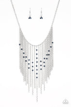 Load image into Gallery viewer, First Class Fringe -Blue Necklace 1159N