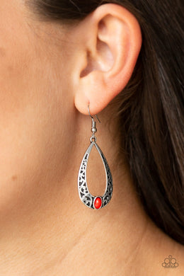 Colorfully Charismatic - Red Earring