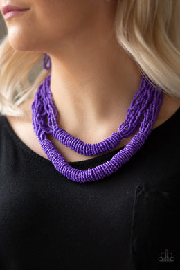 Right As RAINFOREST - Purple Necklace 1022n