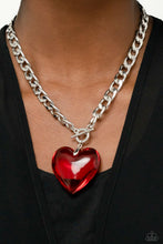 Load image into Gallery viewer, Glassy - Heroes - Red Necklace  1474n