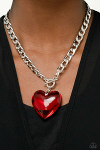 Glassy - Heroes - Red Necklace  1474n