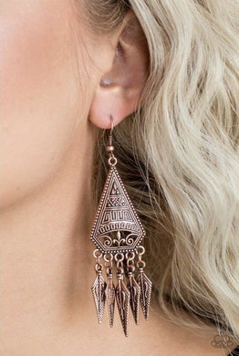 Me Oh MAYAN - Copper Earring
