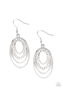 Date Night Diva - White Earring 2745E