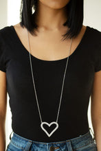 Load image into Gallery viewer, Pull Some Heart - White Necklace 1134N