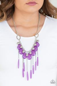 Roaring Riviera - Purple Necklace 1030n
