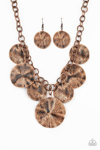 Barely Scratched The Surface - Copper Necklace 1294N