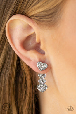Heartthrob Twinkle - White Earring