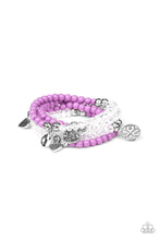 Load image into Gallery viewer, Colorfully Cupid - Purple Bracelet 1507b