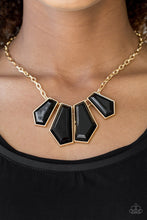 Load image into Gallery viewer, Get Up and Geo - Gold Necklace 1325n