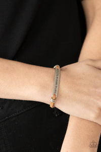 To Live, To Learn . To Love - Brown Bracelet 1787b