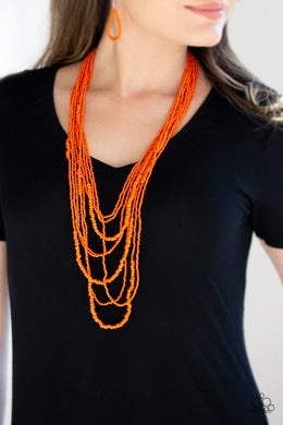 Totally Tonga - Orange Necklace 2581N