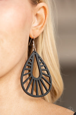 Coachella Chill -  Black Earring 2677E