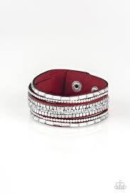 Rebel Rhinestones - Red Bracelet