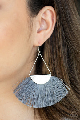 Modern Mayan - Silver Earring 94E