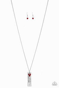 Because Of The Brave - Red Necklace 1228N