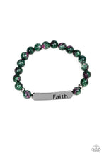 Load image into Gallery viewer, Faith In All Things - Green Bracelet 2B