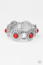 Load image into Gallery viewer, Bountiful Blossoms - Red Bracelet 1616B