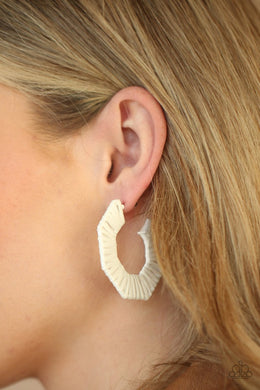 Fabulously Fiesta - White Earring 2861e