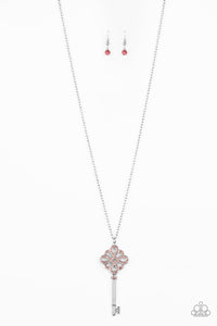 Unlocked - Pink Necklace 1009n