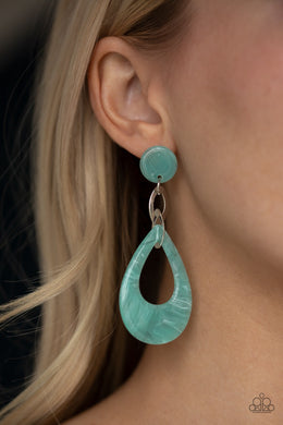 Beach Oasis - Blue Earring 43E