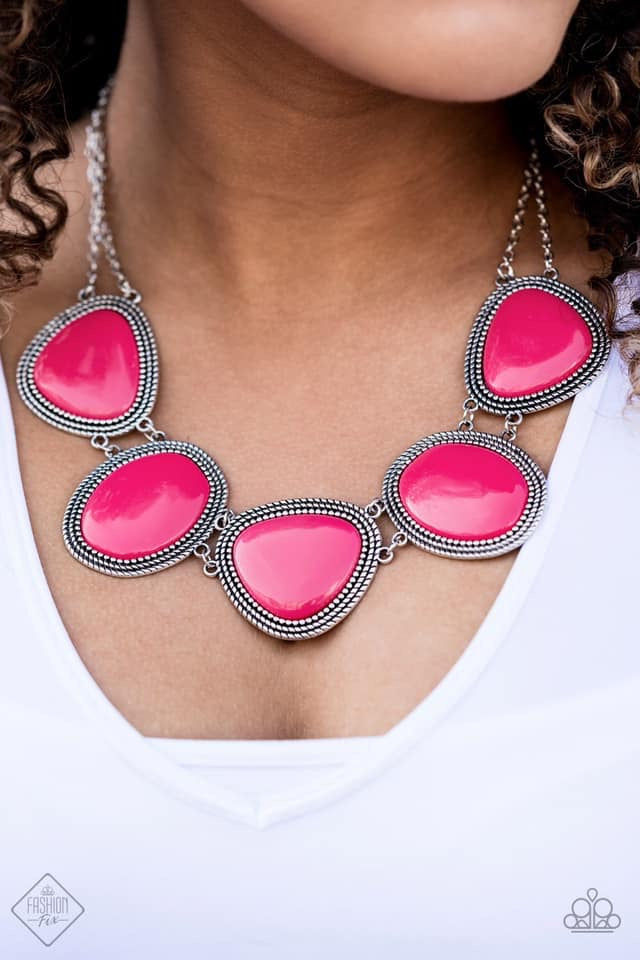 Viva La VIVID and Vividly Vixen  - Pink Necklace and Bracelet Set 55s