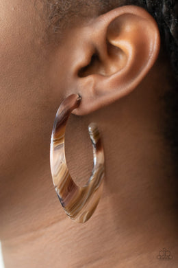 Retro Renaissance - Brown Earring 2712e