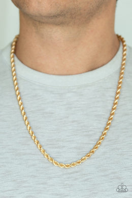 Double Dribble - Gold Necklace