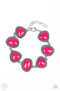 Viva La VIVID and Vividly Vixen  - Pink Necklace and Bracelet Set 55s