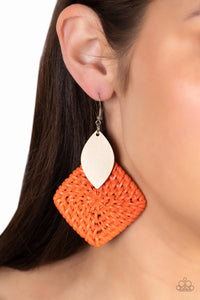 Sabbatical WEAVE - Orange Earring 2782e