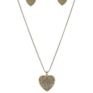 Look Into Your Heart - Brass Necklace