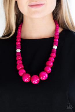 Panama Pandora - Pink Necklace 1205N